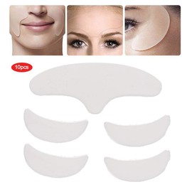 YUYTE Parches de Silicona para Arrugas, 5 Piezas Almohadilla Facial Reutilizable para Ojos, Parche de Elevación de Piel Lavable, Parches Cutaneos, Herramientas para el Cuidado de la Piel de la Cara