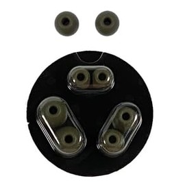 Replacement Earbud Tips for Beats Powerbeats Pro Wireless Stereo Headphones - 4 Pairs - Small, Medium, Large, and Double Flange (Moss Green)