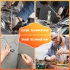 9pcs Magnetic Screwdrivers Set, Including 12in Phillips and Slotted Screwdrivers,
