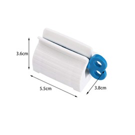 Toothpaste Squeezer Roll Tube Toothpaste Squeezer Seat Holder Stand Rotating Toothpaste Dispenser Colorful for Bathroom Saving Toothpaste Blue 2 Pack