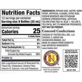 Nik-L-Nip Cry Baby Sour Mini Drinks, 1.39 Ounce, Pack of 3