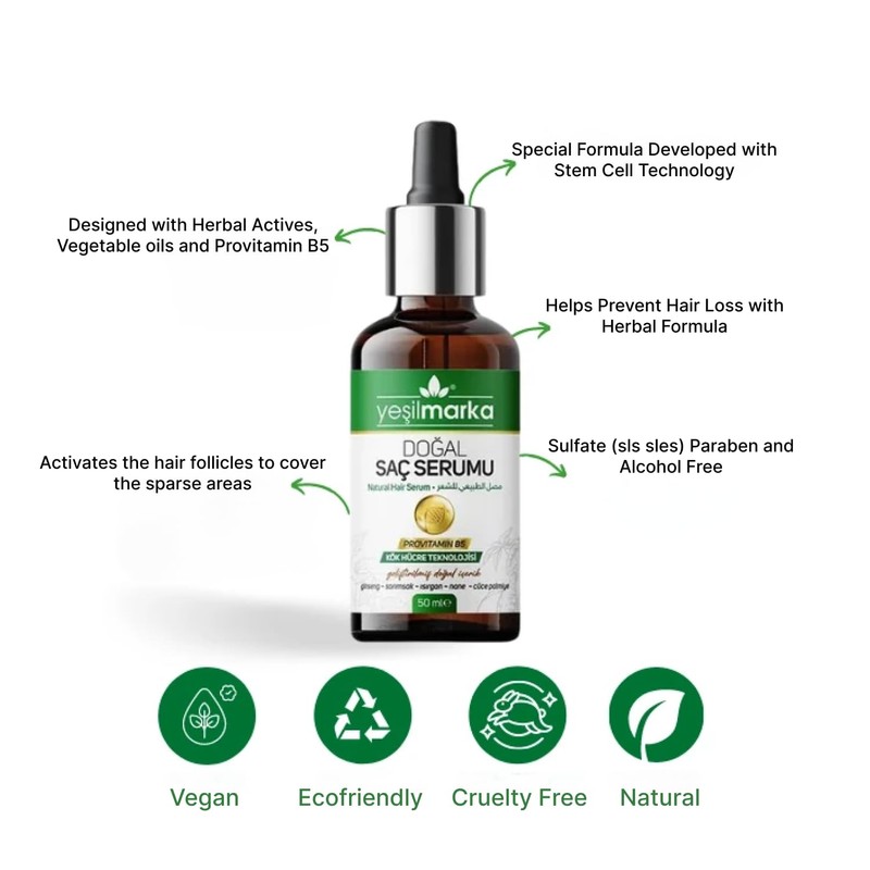 Yeşilmarka Green Natural Hair Serum