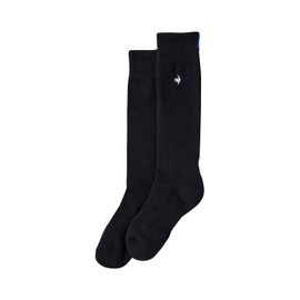 Cox Sportif LG5SSO00L Women's Classic High Socks, One Point, BK00 (Black)
