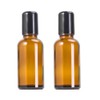 Teensery 2 Pcs 30ml Glass Roller Bottles Empty Refillable Roll-on