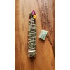 TRANSFORM Smoke Cleansing Wand, Rosemary, Cinnamon, Marjoram, Green Calcite