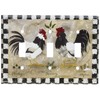 Art Plates - Jennifers Rooster Switch Plate - Triple Toggle