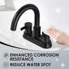 Two Handle 4 inch Black Bathroom Faucet, Bathroom Sink Faucet