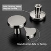 LONTAN Pack of 15 Furniture Knobs, Matt Silver Cupboard Knobs,