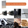 Misuyue 6pcs Metal Drill Bits, 5mm HSS Drill Bit Sets,