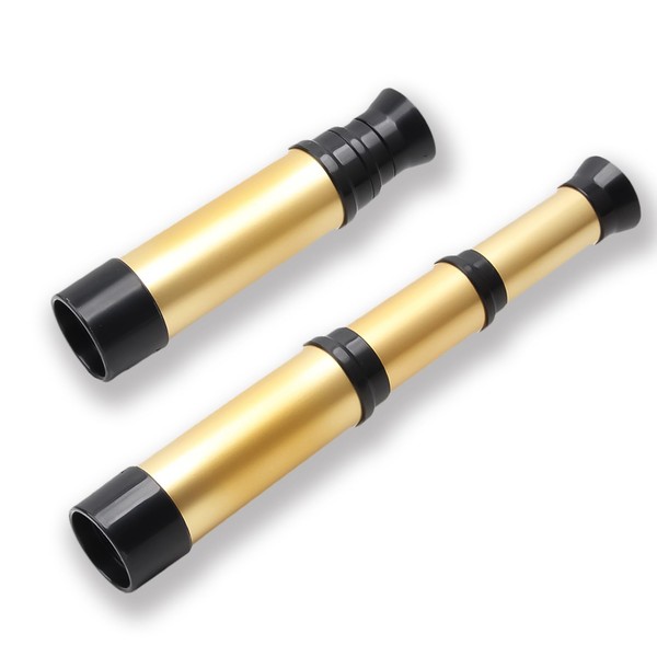 HAICN 2Pieces Handheld Telescope Gold Pirate Monocular Telescope Explore Outdoor
