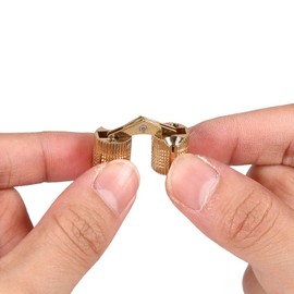4Pcs Invisible Hinges, Brass Barrel Hinges Concealed Hinges for DIY Jewelry Box Small Wooden Box(10mm)