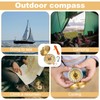 LHOEST Compass Outdoor Keyring, Waterproof Compass Pendant for Children, Compass