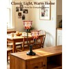 Lightdot Mid Century Modern Table Lamp Red Glass Vintage Lamp