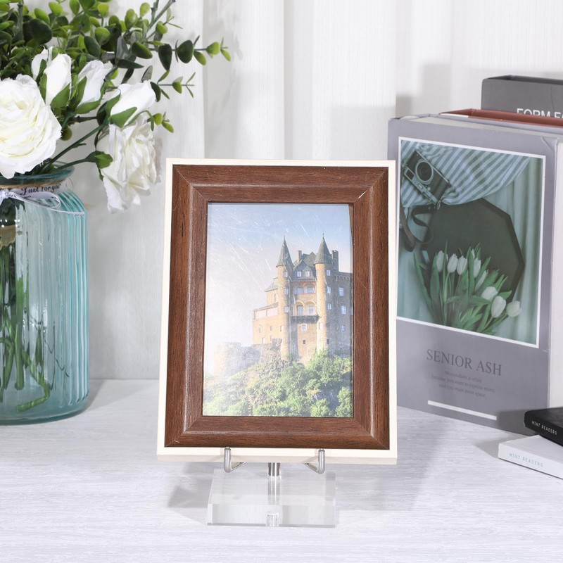 BTSKY Large Size Adjustable Silver Metal Arm Display Stand Easel