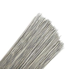 200 Stems Silver Rose Stub Wire Florist Galvanised - 7" Choose 26 28 30 32 swg (7" - 28 Gauge - Silver)