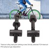 BONKZEBU 2 PCS M5 X 40mm Titanium Cycling Seat Post