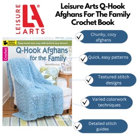 Leisure Arts Q-Hook Afghans for The Family Crochet Book, Crochet Book, Pattern Books, Books Patterns, Patterns, Stitch Patterns for Beginners