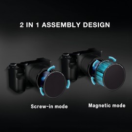 H&Y 95mm ND Filter IRND32 ND Filter Neutral Density Filter 5 Stops Camera Lens ND Filter Screw In and Magnetic Lens Filter 2 In 1 with Magnetic Adapter Ring, EVO Series