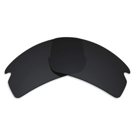 Alphax Stealth Black Polarized Replacement Lenses for Oakley Flak 2.0 OO9295