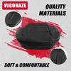 Vigoraze Driver & Passenger Bottom Leather Replacement Seat Covers Black