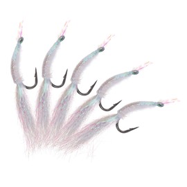 Kisangel 5pcs Realistic Simulation Shrimp Lure for Freshwater Fishing Durable Artificial Soft Baits with Hooks for Bass and Trout High Simulation Design for Catching