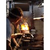 CRISTALICA Glass Trophy Glass Block Throphy Paperweight Ski Sports Height
