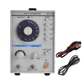Generic Signal Generator, 10Hz-1MHZ Adjustable Signal Generator, Low Frequency Generator, Sine Wave & Square Wave, Accuracy ±5%, 110V (TAG-101)