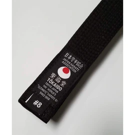 Tokaido Karate Belt, Black Cotton Belt - JKA