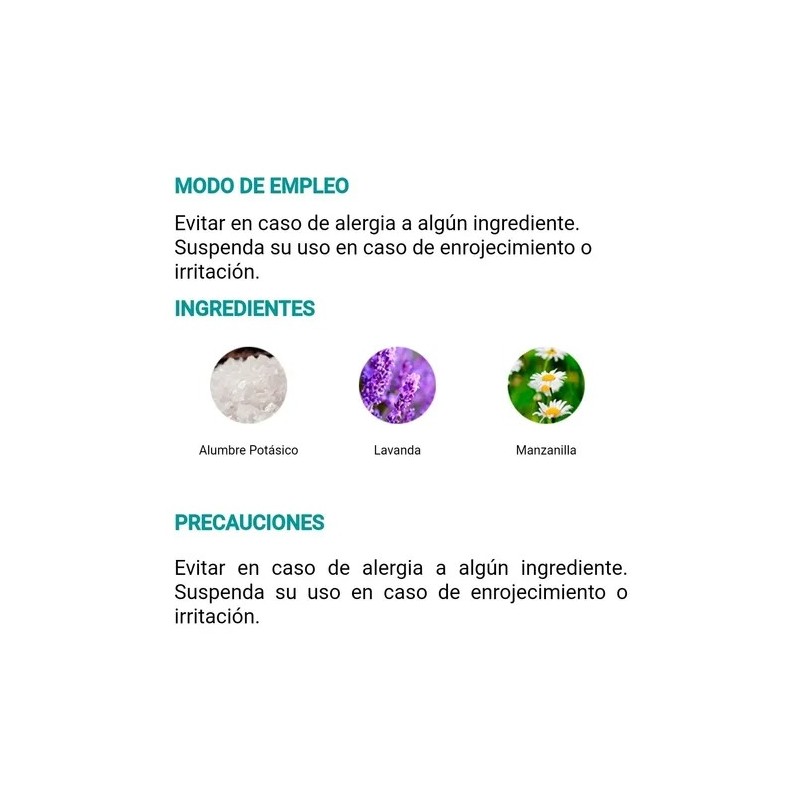 Desodorante Alumbre Salvia Sin Aluminio Antimicrobiano Blen