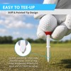 Full Choice Soft Rubber Head Golf Tees 3-1/4'',15 Pack Step