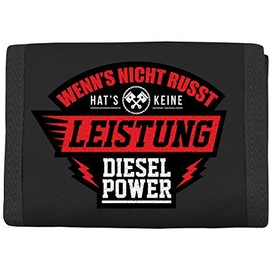 Diesel Power Wallet with Patch, black