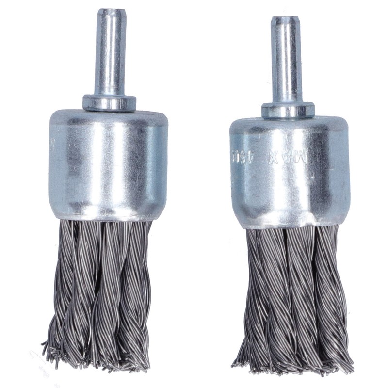 6Pcs Twisted Wire Brush Steel Metal Deburring Grinding Rust Removal