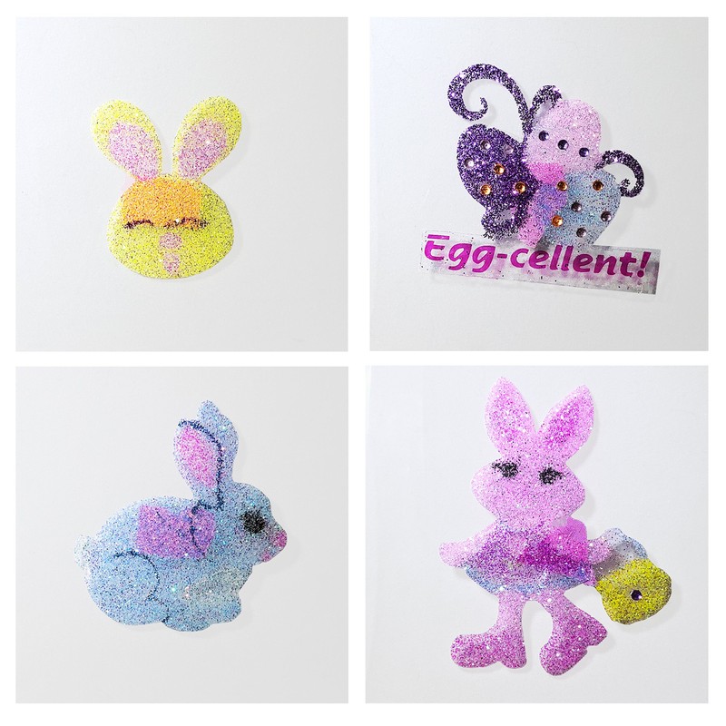 EU Easter Glitter Sparkle Design Tattoos, Pack of 16 by