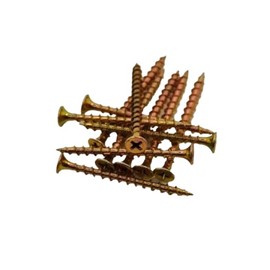 822CY #8 X 2-1/2" Drywall/Deck Screws Yellow Zinc 2,500 Box for DIY Real Men