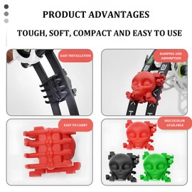 sntxmy Bow Limbs Archery Stabilizer- Bow Vibration Damper-Bow Split Limb Silencer Vibration Damper Stabilizer for Compound Bow - 2pcs (Red)