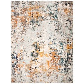 Safavieh Madison Collection MAD453A Modern Abstract Area Rug, 9' x 12', Grey / Beige