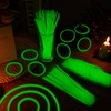 ZSMKJIAYE 40 Pack 8” Green Glow Sticks Bracelet Necklaces Bulk
