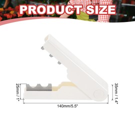 sourcing map Rose Thorn Stripper Tool 5.51" Metal Flower Thorn Leaf Remover Flower Stem and Leaf Stripping for Gardening Home Florist Arrangement, White