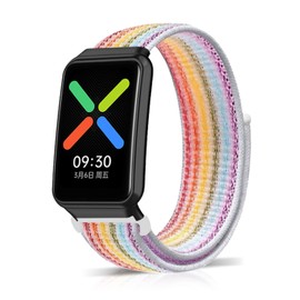 ZoRoll Strap for OPPO Watch Free, Soft Sport Bracelet for Women Men, Nylon Replacement Band Compatible with Oppo Watch Free - Colorful