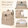 Quilted Backpack for Women,RAVUO Lightweight Puffer Puffy Back Pack Purse