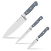 Chicago Cutlery Halsted (3-PC) Cutlery, Ergonomic Handles and Sharp Stainless
