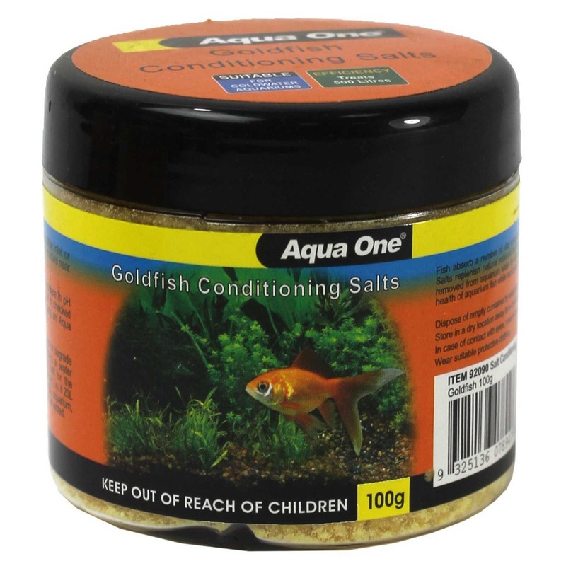Aquarium Goldfish Conditioning Salt 100g Fish Tank 92090 Aqua One