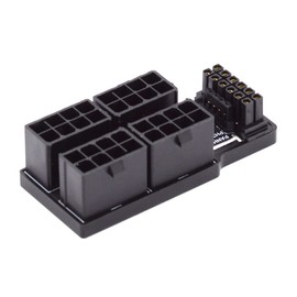 CY ATX3.0 PCI-E 5.0 Power Modular 12VHPWR Adapter to Four ATX 8P Down Angled 90 Degree for 4080 4090 5090TI 16Pin 12+4P Graphics Card