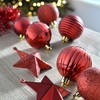 WeRChristmas 42-Piece Shatterproof Baubles Decoration Pack with Tree Topper &