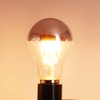 Bulbright Half Chrome LED Filament Bulb A19 8W LED Light