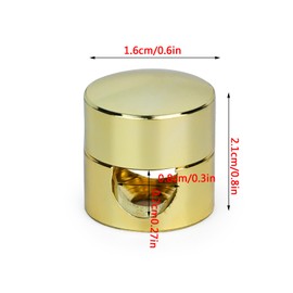 Fidqiog 4 Pcs Cord Anchors, Cord Holder for Nightstand, Stick on Magnetic Cable Clips, Metal Phone Cord Clips for Nightstand (Gold)