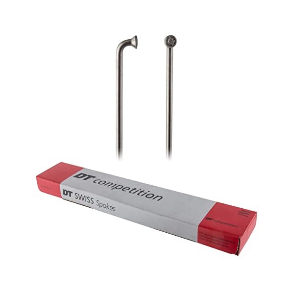 DT Swiss Competition Silver Bicycle Wheel Spokes (2.0/1.8 297mm)