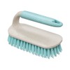 JVL Pro Clean Anti-Bacteria Scrubbing Brush with Handle, Blue, One