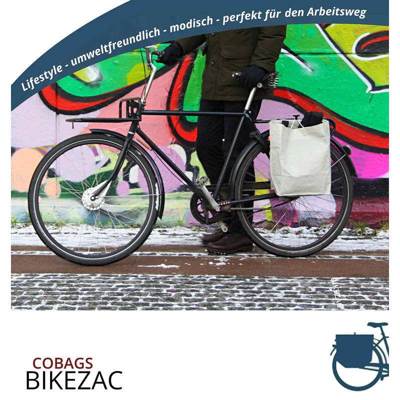 BikeZac 2.0 by Cobags | Bicycle Shopping Bag | Pannier