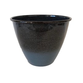 Headwind Robert Allen Ironstone Chelsea Glazed Metal Planter Lightweight, Durable, Sustainable